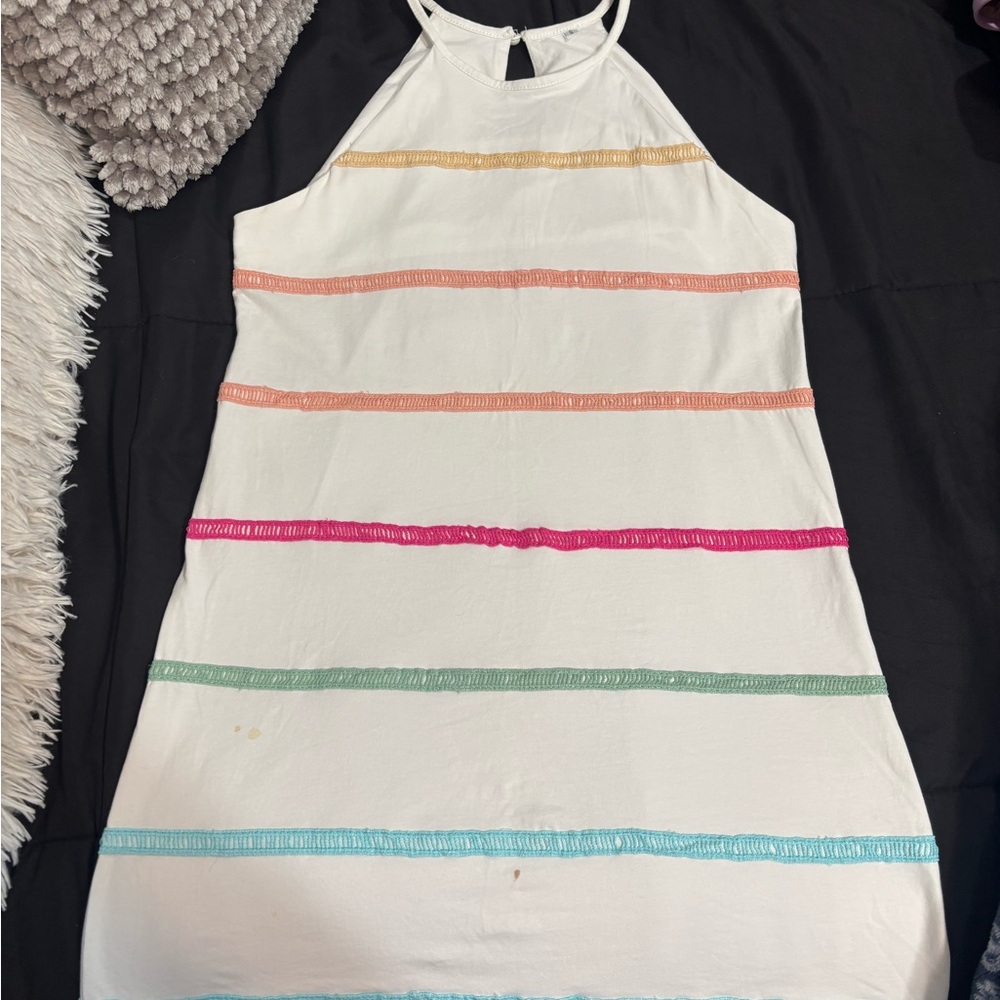 Colorful Striped Summer Dress